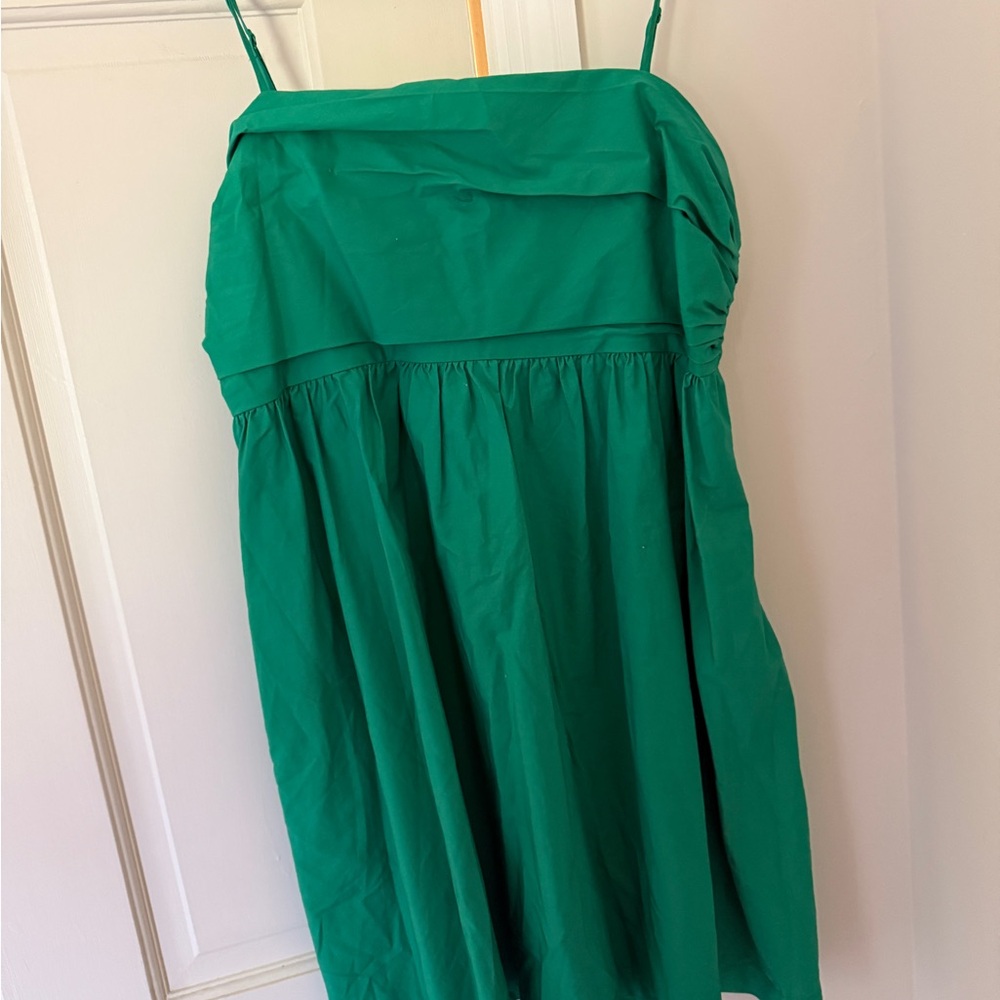 Green Spaghetti Strap Dress